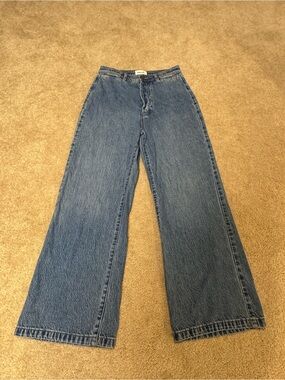 Rolla's High Rise Wide Leg Blue Jeans